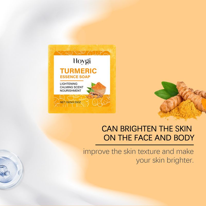 Hoygi Turmeric Cleansing Soap Gently Cleans And Moisturizes Body Skin Delicate, Clean And Refreshing Cleansing Soap_voghion.com