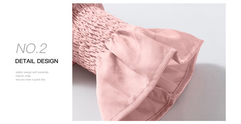 Shiying Top de cetim simples e versátil com manga de folha de lótus, nova coleção de outono, com capuz, gola redonda, cor sólida, chiffon_voghion.com