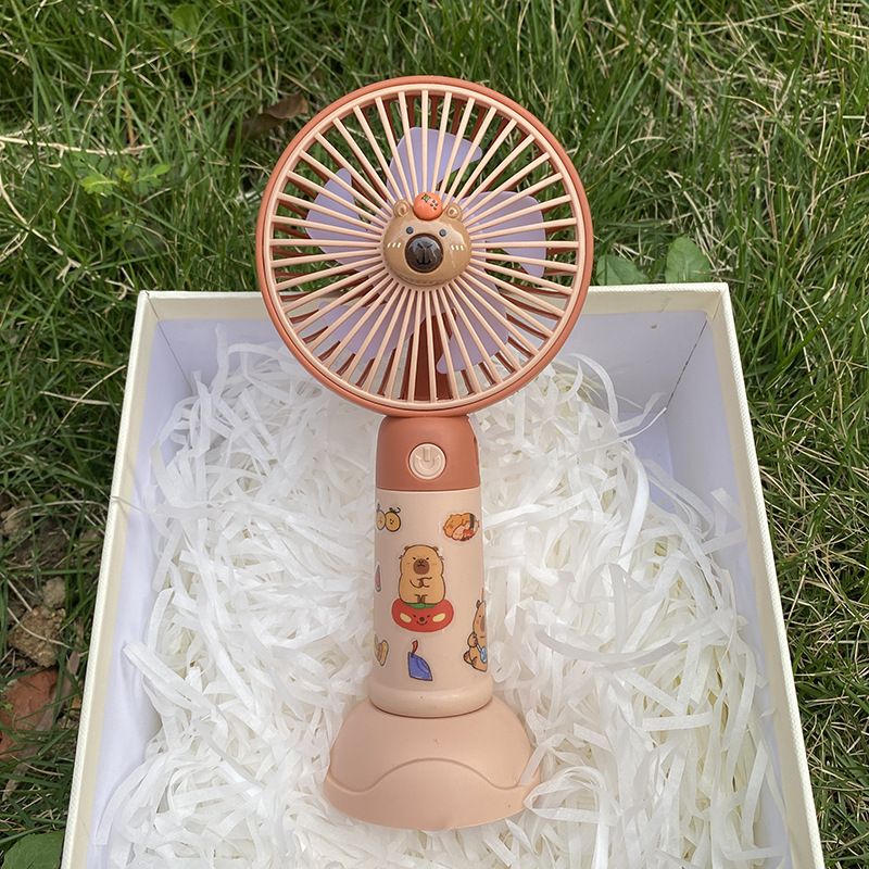 Neuer leistungsstarker Mini-USB-Cartoon-kompakter tragbarer wiederaufladbarer Handventilator_voghion.com