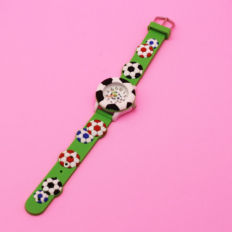 Kinder süße Fußballuhr Basketball Silikonuhr Cartoon Uhr_voghion.com
