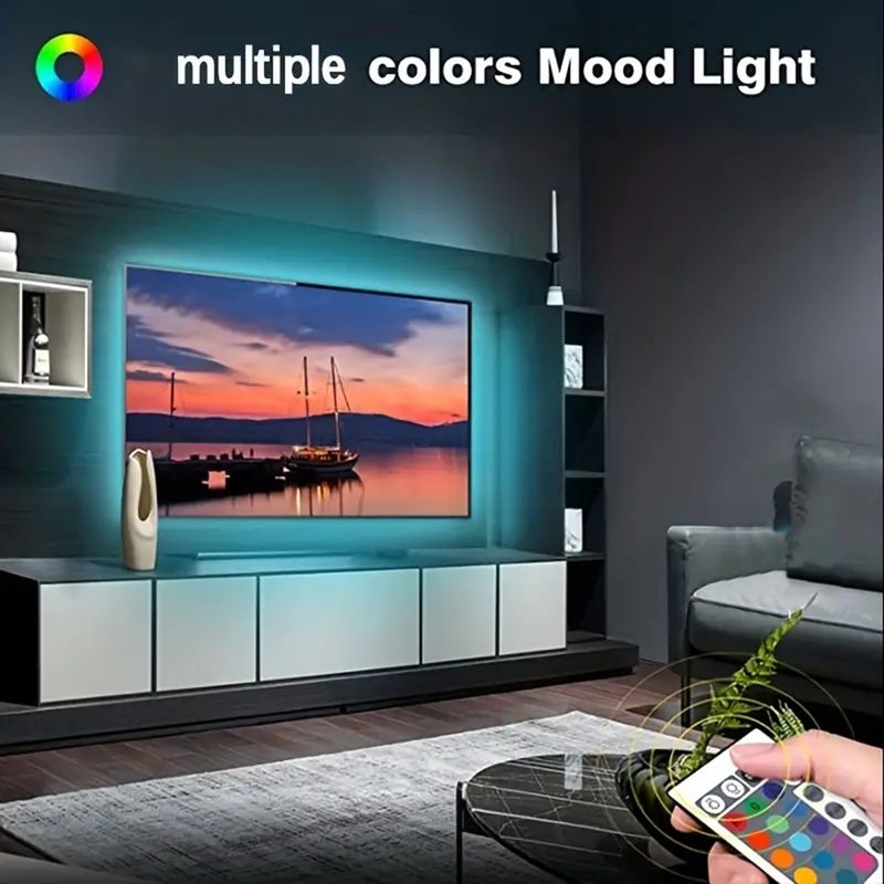 5VLED Şerit Işık 1-5M RGB USB 24 Tuşlu Kızılötesi Uzaktan Kumanda Renk Değişimi Parlaklık SMD Tatil Dekorasyonu İçin Uygundur(_voghion.com