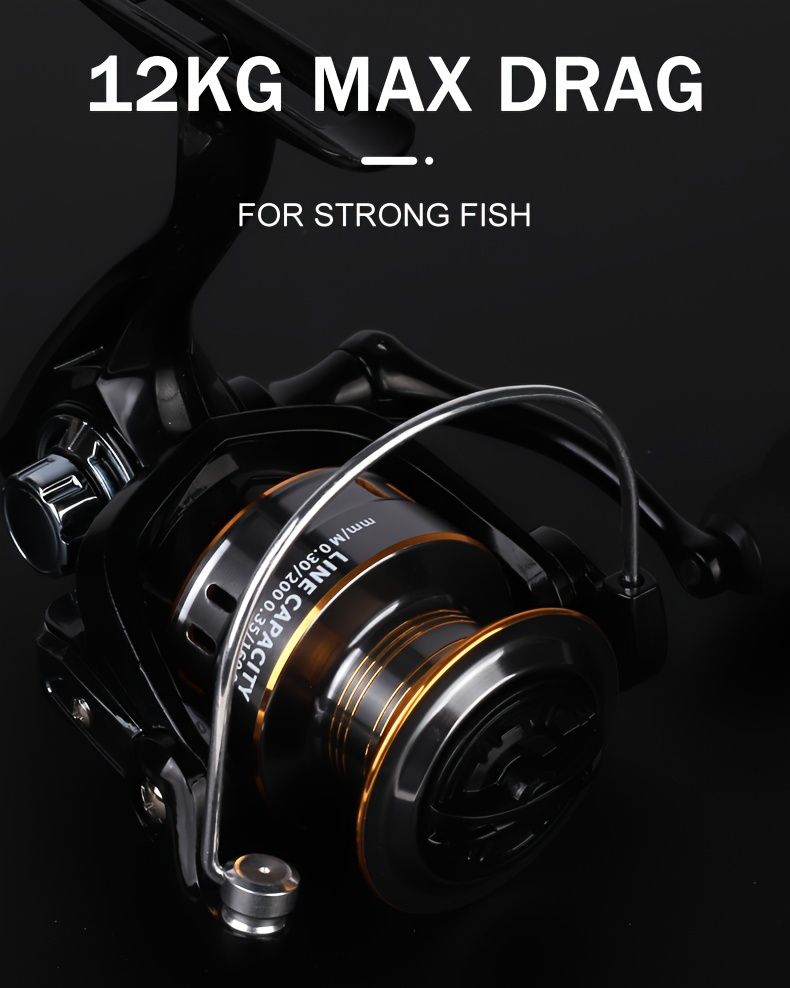 EK 1000~7000 Serie, 5,2:1 Übersetzungsverhältnis, 26LB Max Drag, CNC Metallspule, Spinning Angelrolle, Für Süßwasser Salzwasser_voghion.com