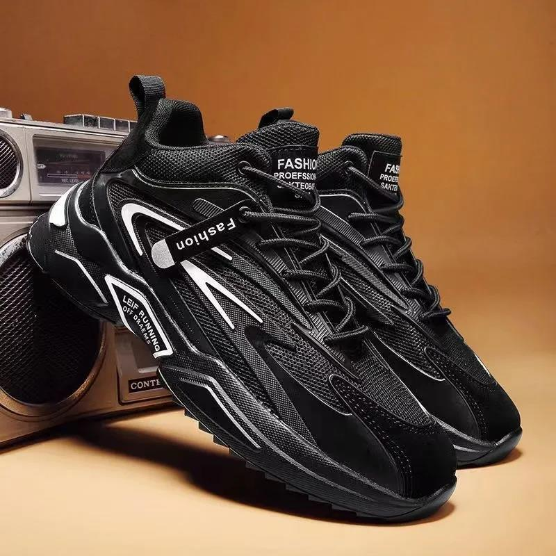 Spring 2025 New Sneakers Trendy Casual Dad Men's Running Shoes_voghion.com