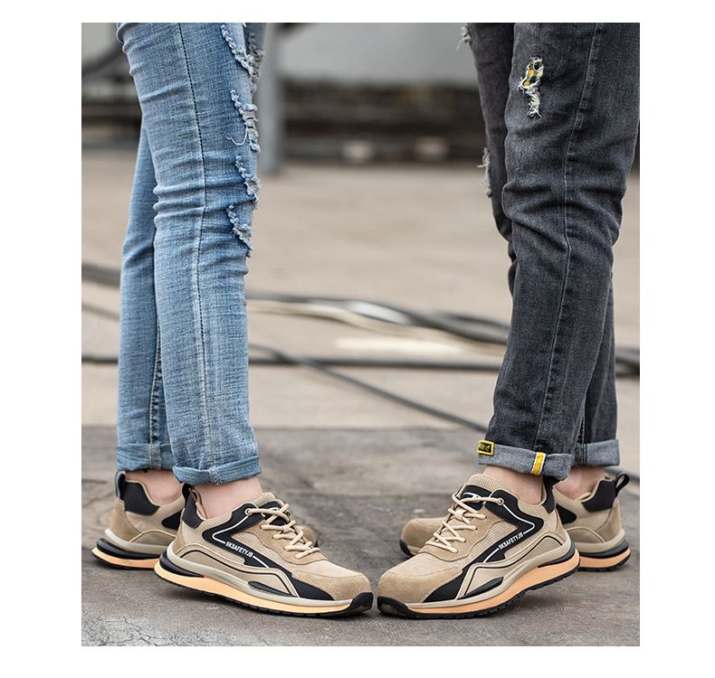 Arbeidsbeschermingsschoenen, anti-impact en anti-lek veiligheidsschoenen voor heren, ademend, lichtgewicht en slijtvast_voghion.com