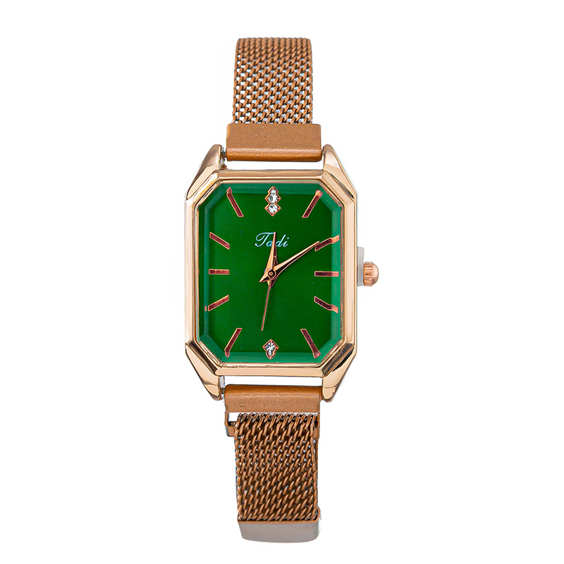 New trend classic internet celebrity magnetic buckle luxury diamond inlaid scale time women's watch_voghion.com