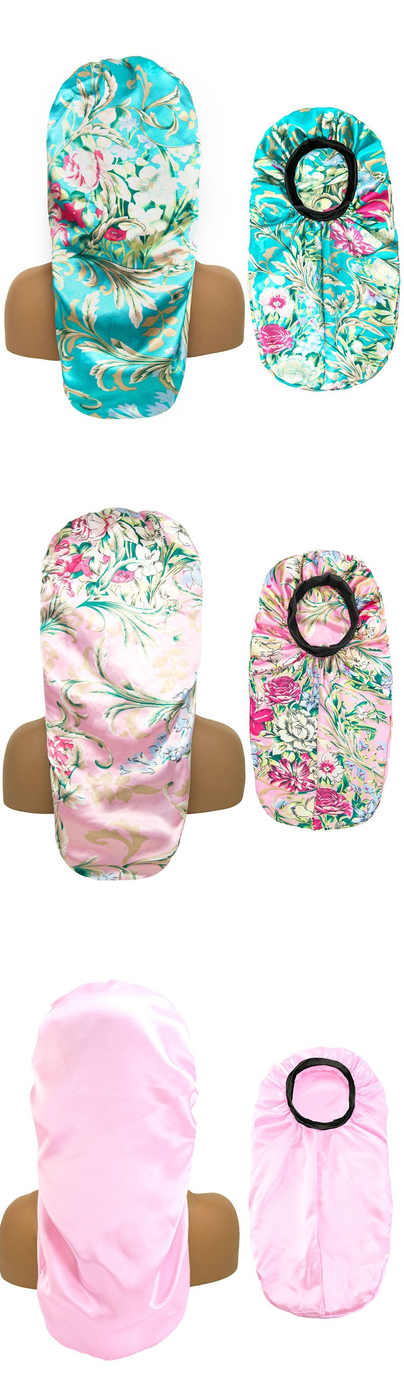 New Silk Long Hat Hot Selling Elastic Wide Brim Sleeping Hat Hair Care Hat One Piece Dropshipping_voghion.com
