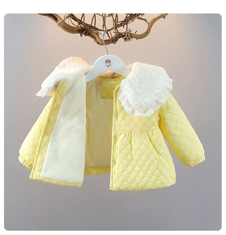 Dicker, wattierter Winteranzug für Babys. Gepolsterter, wattierter Mantel für Babys. Zweiteiliger Baby-Ausflugsanzug_voghion.com