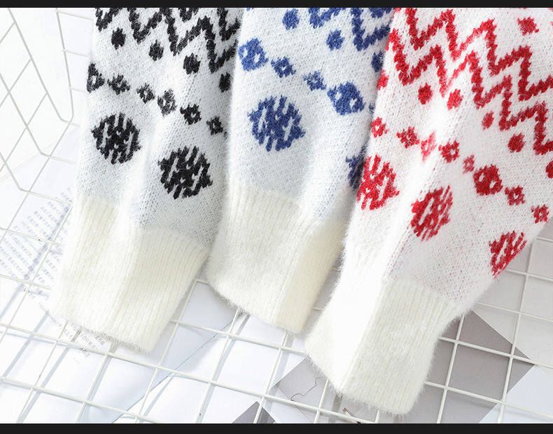 Men’s Casual Knit Sweater – Long Sleeve Crewneck Pullover, Loose Fit, Wrinkle-Resistant (M-4XL, Black/Red/Blue, Machine Washable)_voghion.com