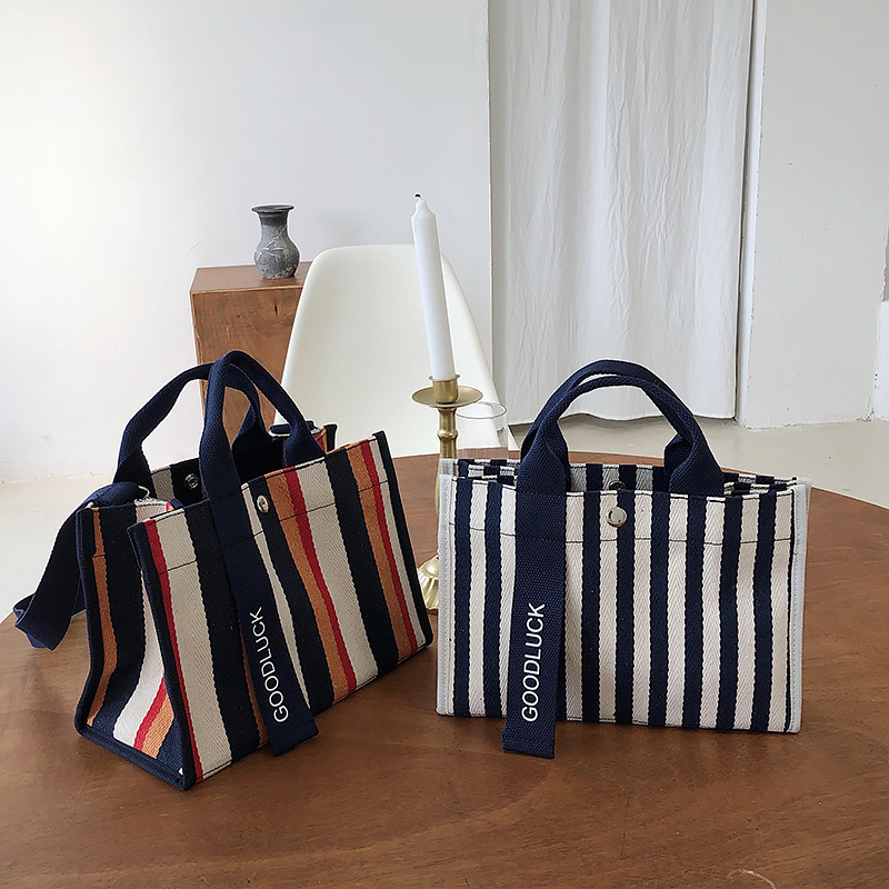 Hersteller tragbare diagonal kleine tasche ins tasche streifen schulter leinwand tasche frauen tasche_voghion.com