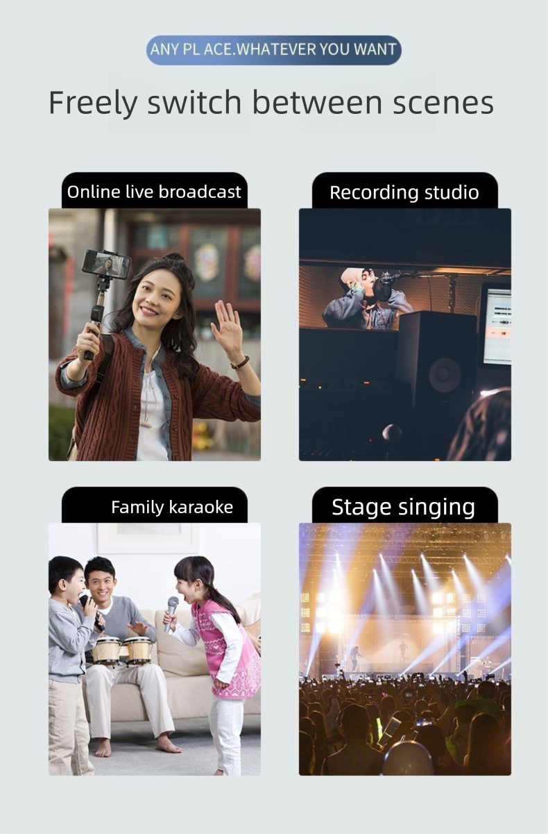 U87 Condenser 48V Large Diaphragm High Quality Internet Celebrity Live Streaming Singing Karaoke Dedicated External_voghion.com