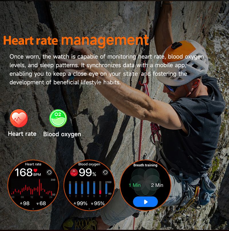 LIGE Bluetooth Smartwatch With HD Touchscreen, Waterproof, Fitness Tracker, Heart Rate & Blood Oxygen Monitor, Sleep Tracking For Men & Women_voghion.com