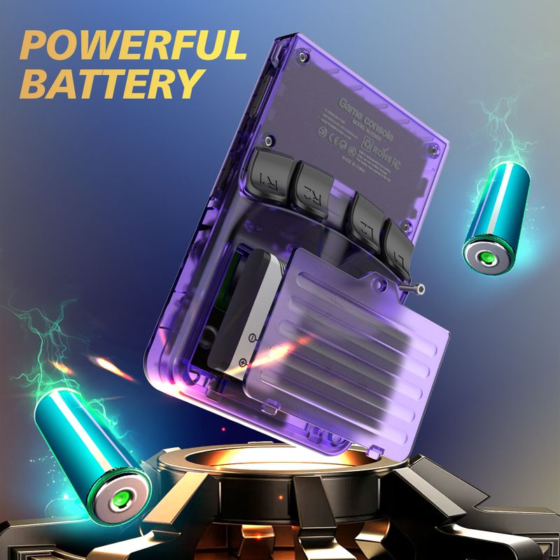 R36xx Upgrade Handheld Game Console Multi Simulator 2.4+5G WIFI+BT 640 * 480 Pixel Portable Charging Cable 64GB_voghion.com