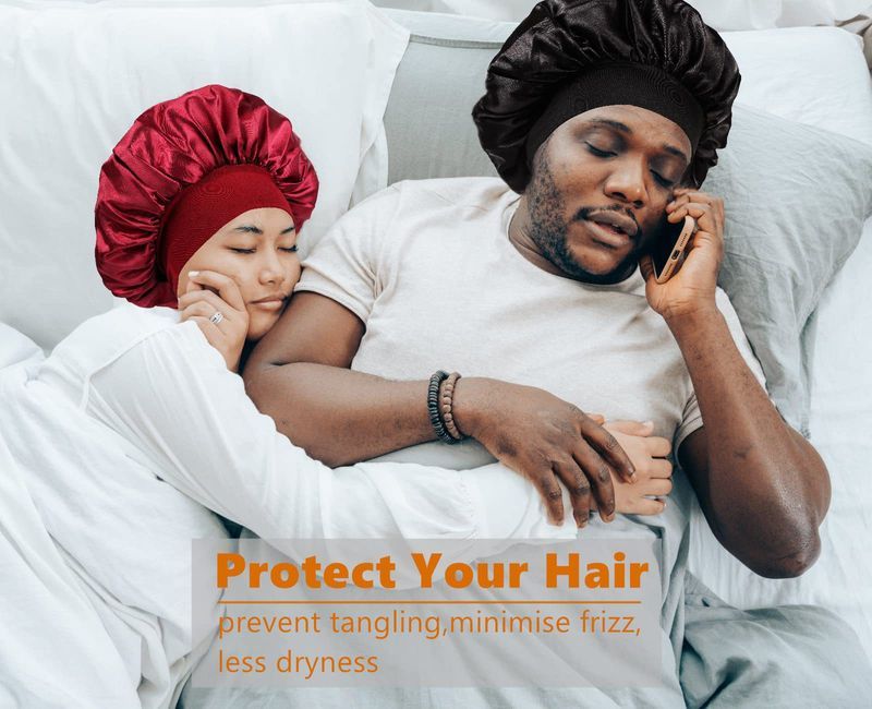 tinta unita, elastico a tesa larga, per adulti, per dormire, per uomini e donne, moda, cura dei capelli, bellezza, doccia, raso, chemioterapia_voghion.com