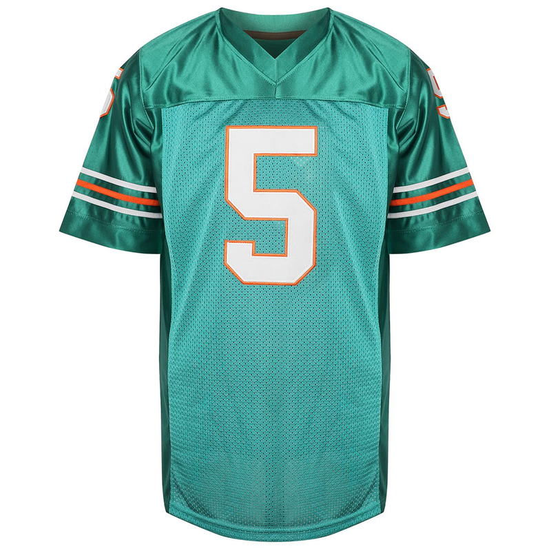 Robe de soirée brodée en maillot de football n°5 homme verte_voghion.com