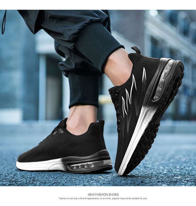 Men's Flame Cushion Running Shoes - Lightweight & Breathable With Soft Sole For Maximum Comfort (Trend Shock Absorption Gym & Jogging)_voghion.com