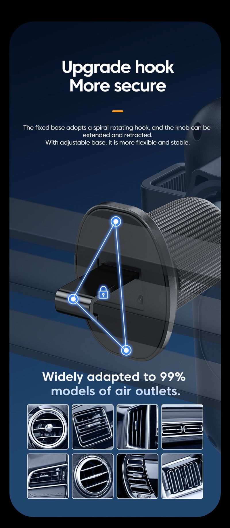 Încărcător auto X10s NeW 66W cu încărcare super rapidă wireless, senzor inteligent, suport multifuncțional pentru telefon mobil_voghion.com