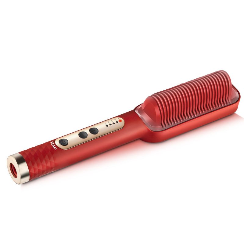 RAF Negative Ion Straightening Brush - No Damage Electric Hair Iron Easy To Use For Home_voghion.com