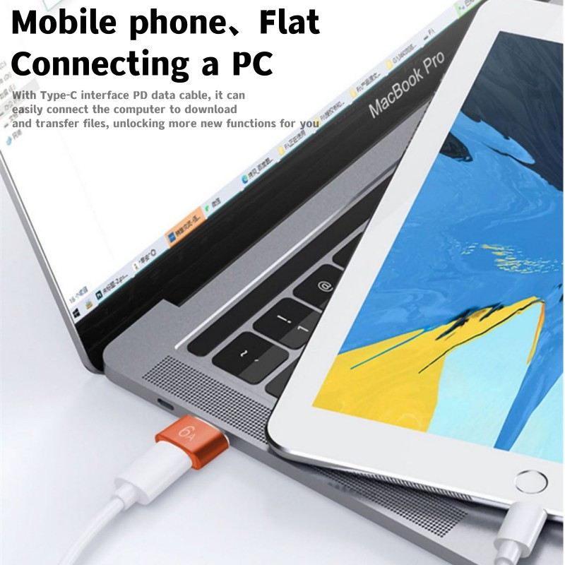 USB zu 6A Typ C OTG Adapter Typ C Buchse auf USB Stecker Konverter Schnelle Lade Datenübertragung F Laptop Buch OTG onverter harging_voghion.com