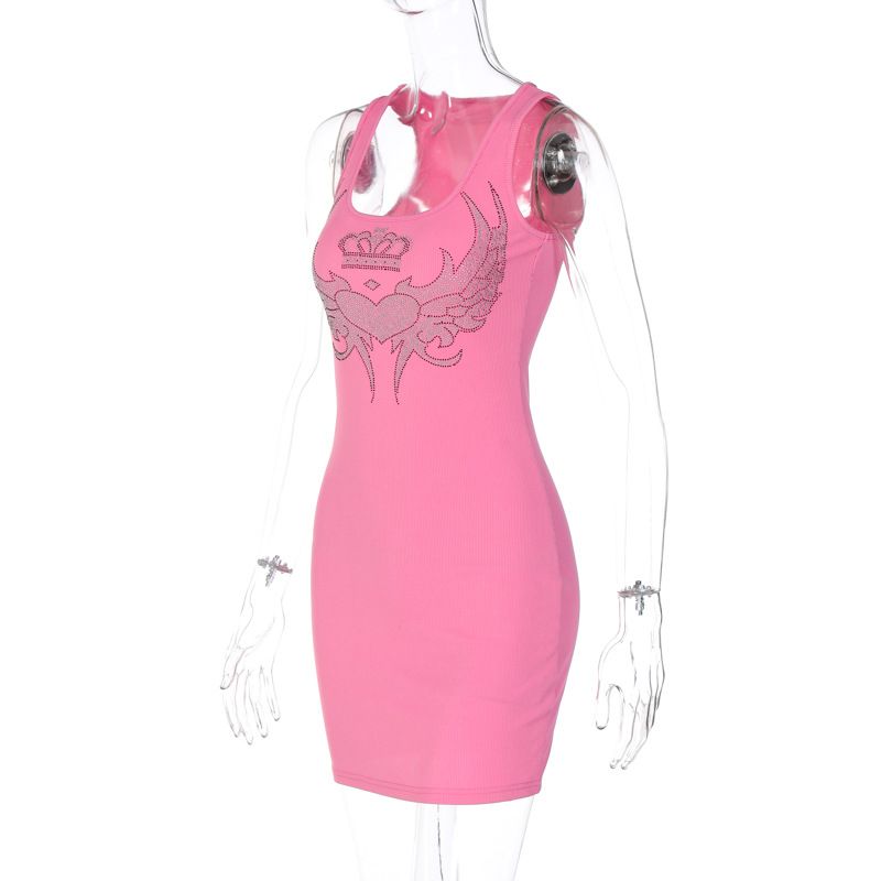 European and American clothing 2024 spring new product fashionable spicy girl hot dia slim fit sleeveless hip hing dress_voghion.com