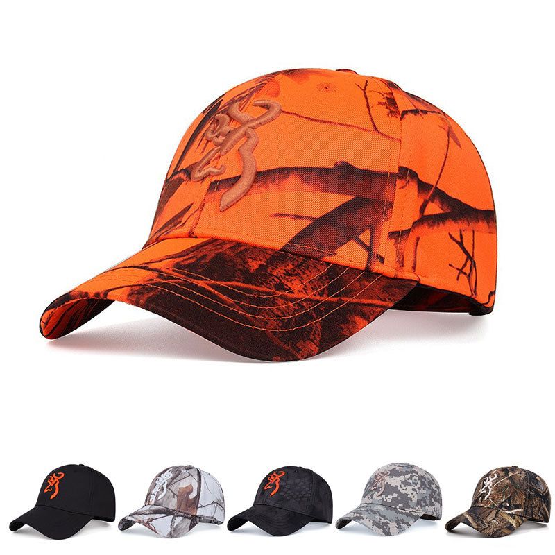 Embroidered Baseball Browning Outdoor Women's Sunshade Men's Camo Duck Tongue Hat_voghion.com