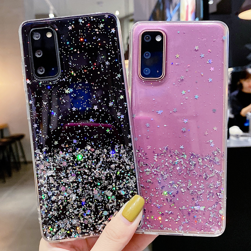 Sequins Silicone Case for Vivo V21E V23E V20 Pro Y1S Y21S Y53S Glitter Cover Vivo Y31 Y15S Y33S Y50 Y20S Y20i Y11S Y12S Bumper_voghion.com