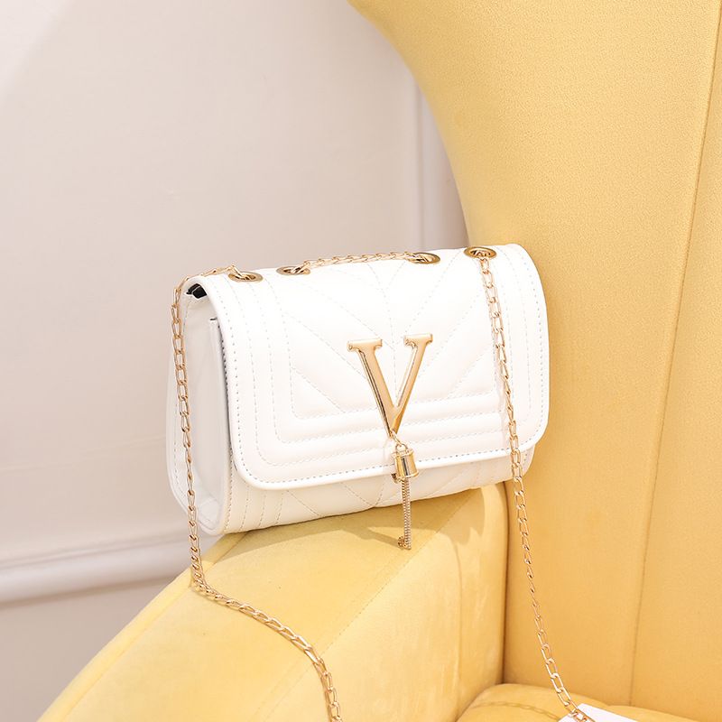 Borsa a tracolla ricamata da donna con frange a V - Elegante borsa a tracolla con motivo a righe, design boho alla moda_voghion.com