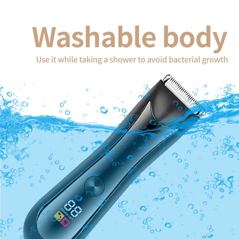 USB-Basis Waschbar Männer Rasierer Leistengegend Bart Trimmer Haarschneiden Multifunktions Elektrische Haarschneidemaschine_voghion.com