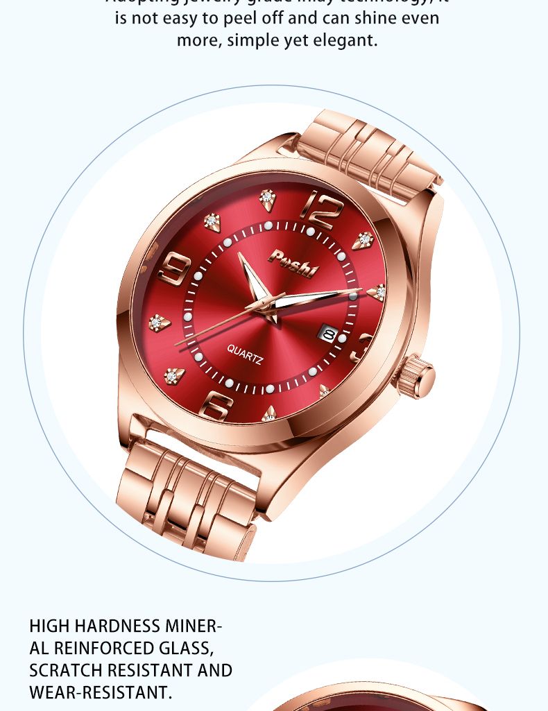 Luxury Business Quartz Watch For Women Elegant Women's Watches Simple Style With Date Display_voghion.com