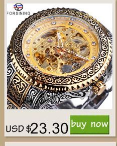 Forsining 1030A Classic Series Golden Top Brand Steel Mens Skeleton Man Wrist Watch Mechanical Luxury Fashion Automatic Watches_voghion.com