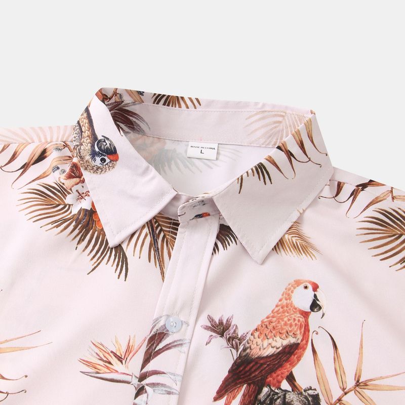 2024 Nuova camicia hawaiana stampata a maniche corte da uomo alla moda sulla spiaggia_voghion.com