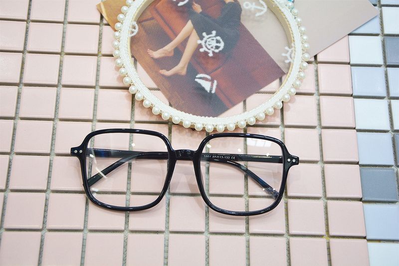 New large box minimalist flat lens ins internet famous glasses_voghion.com