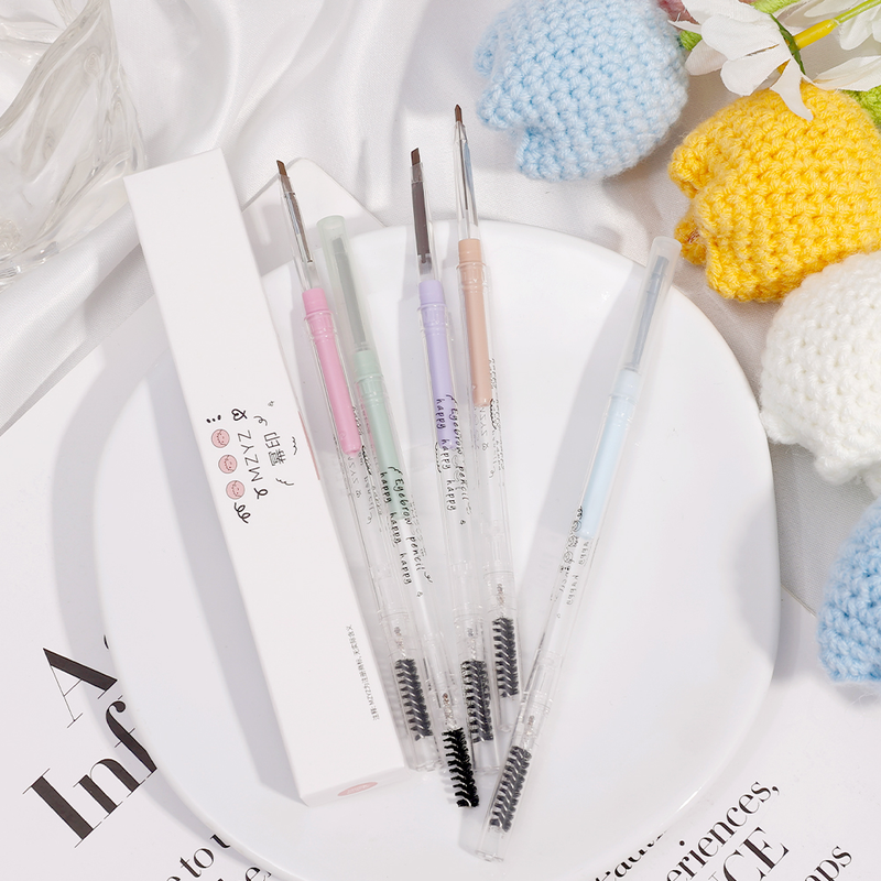 Eyeliner automatico per sopracciglia doppio Heads Penna per sopracciglia impermeabile marrone nero Trucco cosmetico duraturo Colorfa_voghion.com
