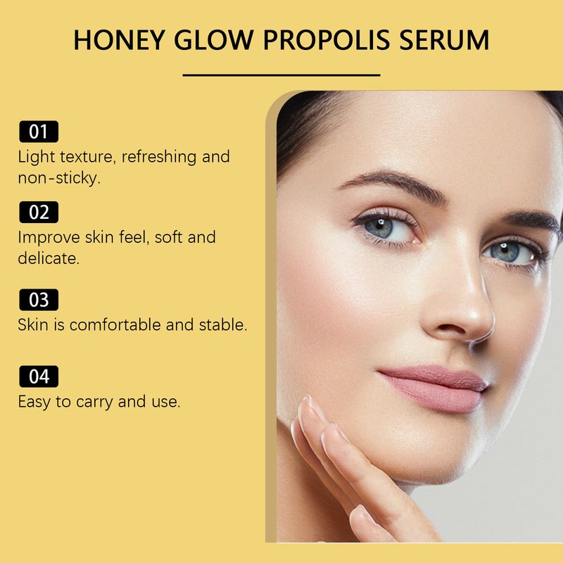 Hoygi Propolis – Nährende Gesichtshaut, täglich feuchtigkeitsspendend, aufhellende Hautpflege-Essenz_voghion.com