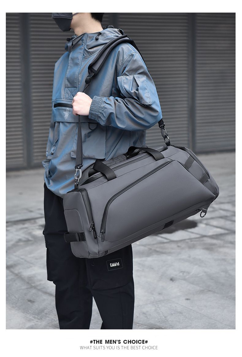 Travel Bags Men's Fitness Bag, Dry And Wet Separation, Portable Shoulder Bag, Training Sports Bag, Large Capacity Luggage, Backpack, Travel Bag_voghion.com
