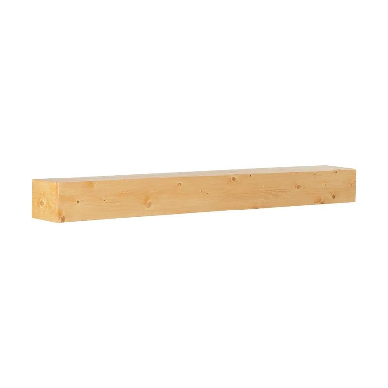 60 Rustic Natural Mantel Fireplace Wood Mantel Fireplace Floating Shelf_voghion.com