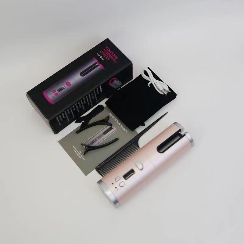 Hordozható automata hajsütővas, multifunkcionális, USB töltős, utazó, intelligens mini vezeték nélküli tojáshajsütővas_voghion.com