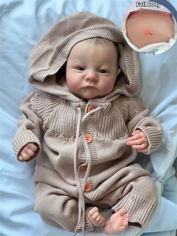 Pinky Reborn 19 Inch 48 cm Reborn Doll Realistic Bebe Reborn Soft Silicone Realistic Soft Vinyl Lifelike Cute Newborn Reborn Bab_voghion.com