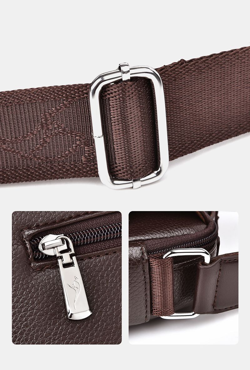 Small Male Shoulder Briefcase For Man PU Leather Tote Handbag Porter Messenger Satchels Crossbody Square Side Ipad Pouch_voghion.com
