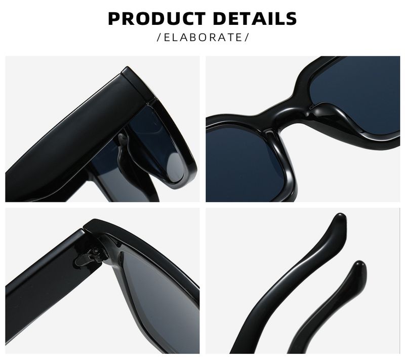 Dopamine Sunglasses For Women - UV400 Large Square Frame With Wide Legs (Trendy 2025 Design, Small Face Fit)_voghion.com