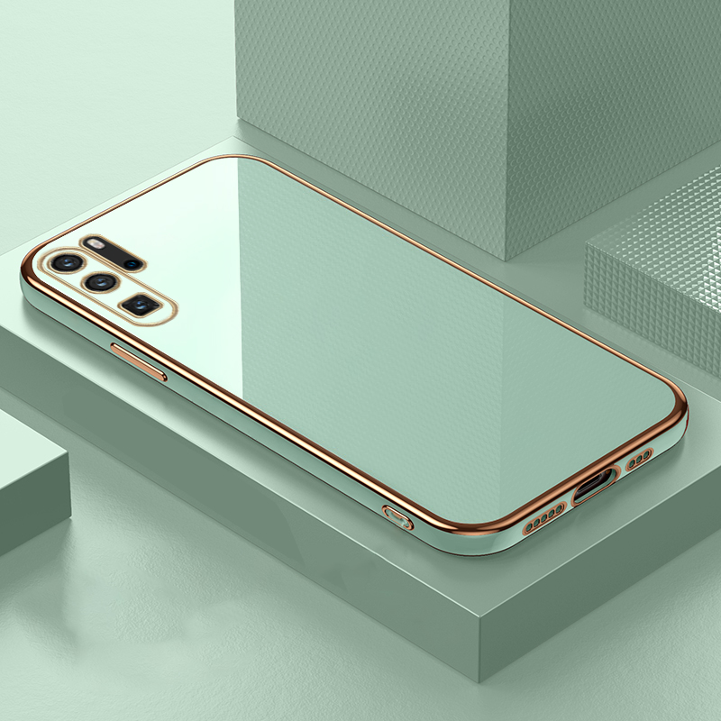 Luksusowe kwadratowe poszycie miękkiego silikonu etui do Huawei P30Lite P20 P40 Y9S Y7A Y9Prime2019 Nova 9 9SE Honor50 miękka, odporna na wstrząsy okładka_voghion.com