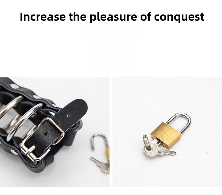 Giocattoli sessuali SM Props Lucchetto di castità maschile Astinenza Gabbia per uccelli Copertura per bondage per polli Prodotti per adulti alternativi regolabili_voghion.com