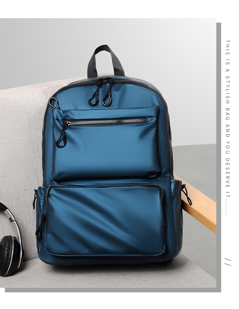 Men's backpack, simple high-capacity travel, casual, computer backpack, fashionable trend, student backpack_voghion.com