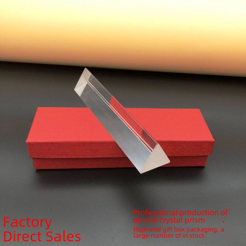 Crystal manufacturers optical experimental equipment 15cm prism Children's Day gift splitting prism crystal prism_voghion.com