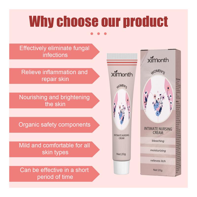Ximonth Women's lindert Juckreiz, reinigt den Körper, beseitigt Gerüche und spendet Feuchtigkeit mit der Körperpflegecreme_voghion.com