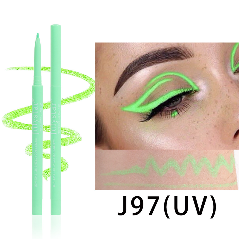 Julystar fluorescent color waterproof eyeliner gel_voghion.com