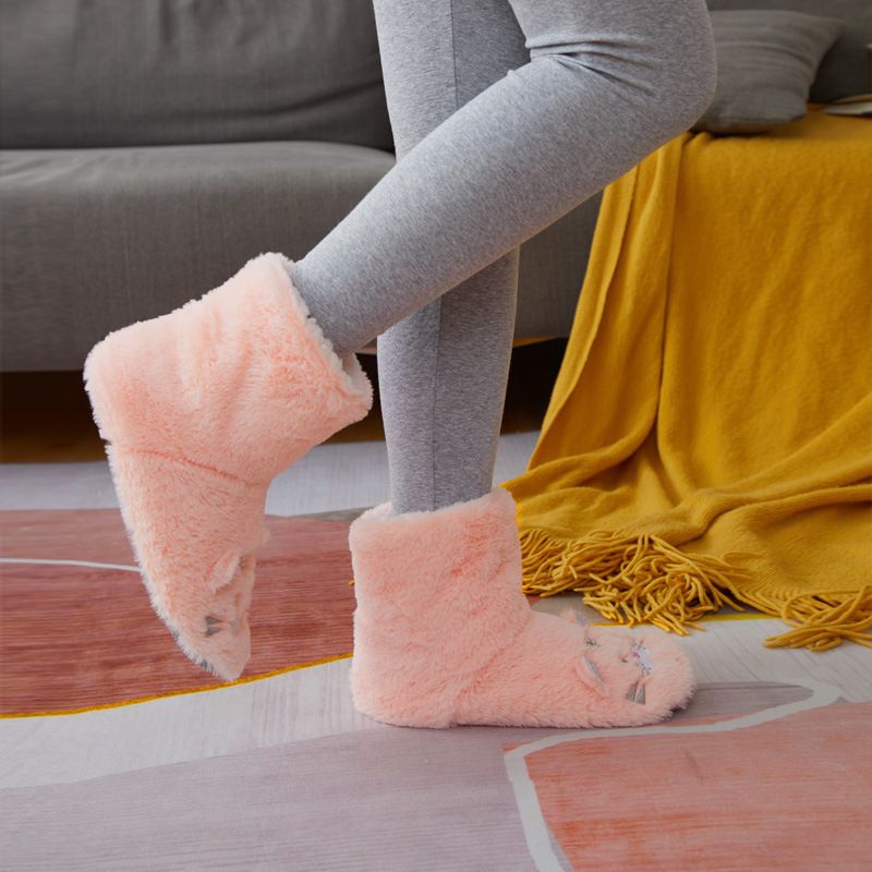 Unschlagbare Qualität russische Schuhe, rutschfeste Hausschuhe mit weicher Sohle, Socken, Herbst/Winter mit zusätzlichem Samt und Verdickung_voghion.com