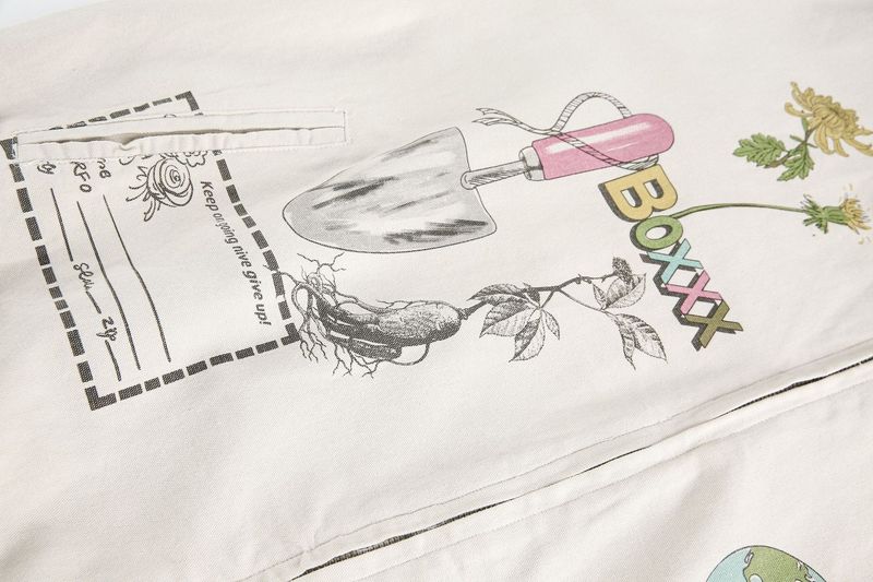 Eon Modish 25 Autumn New American Fashion High Street Floral Pattern Loose Jacket Coat_voghion.com