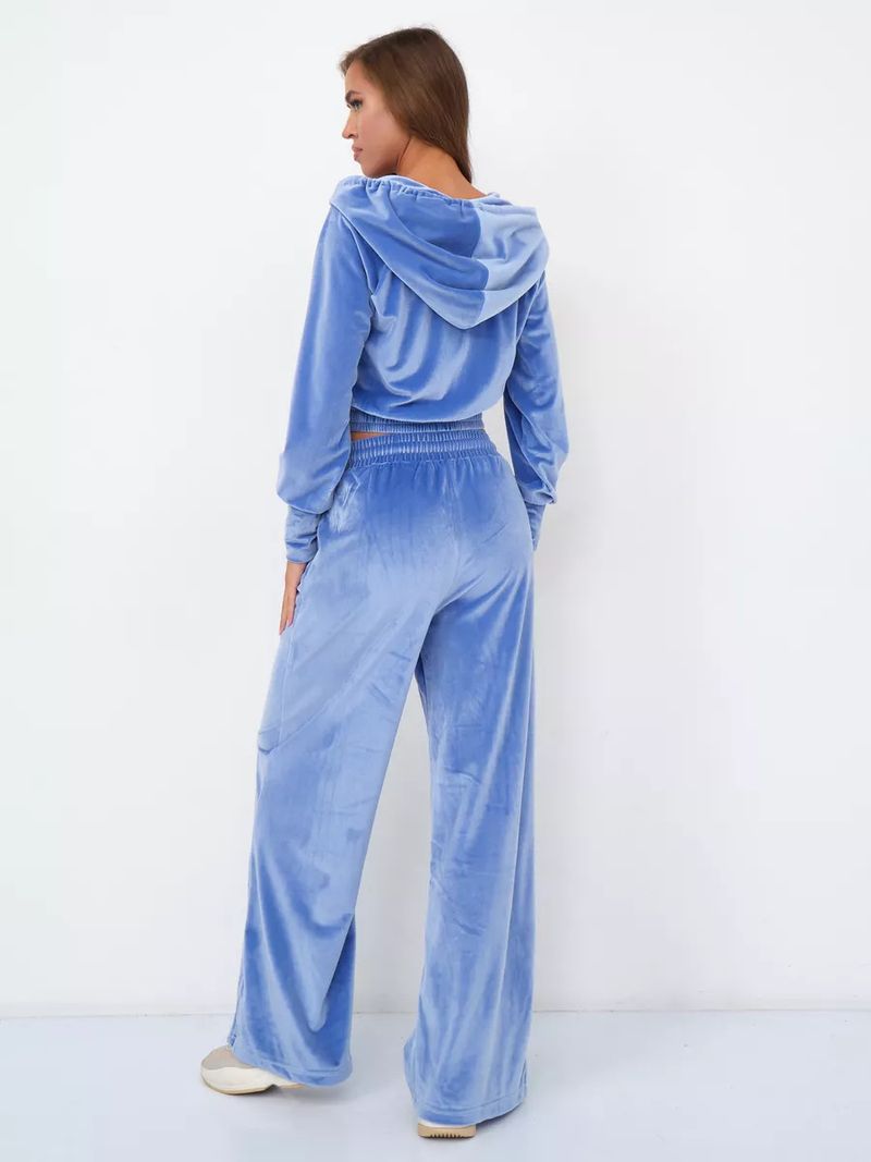 Women's Casual Zip-Up Hoodie & Drawstring Pants Set - Soft Silver Fox Fleece, Streetwear Outfit, Comfortable Loungewear_voghion.com