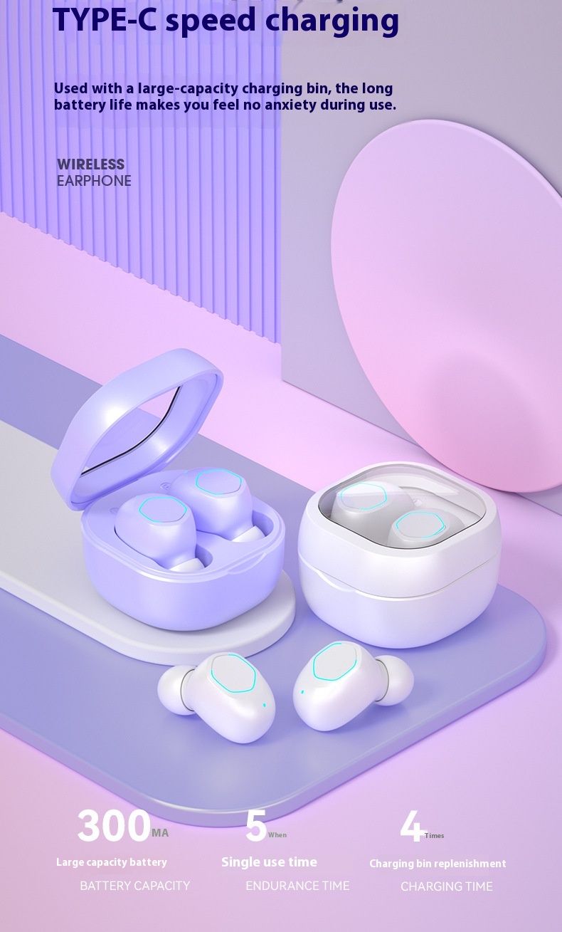 Sélectionnez strictement le nouveau M21 True Wireless Bluetooth avec réduction du bruit intra-auriculaire, musique de sport compacte et portable_voghion.com