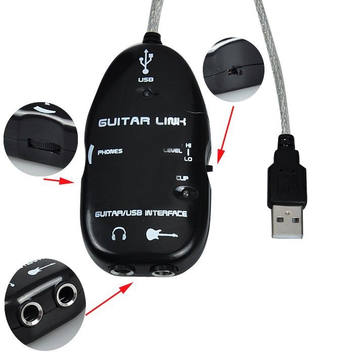 Plug and Play Gitarrelink op USB-Interfacekabel fir PC- a Videoopnam_voghion.com